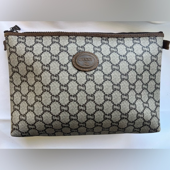 Authentic Vintage Rare Gucci Plus Travel Cosmetic Bag EUC - Picture 1 of 16